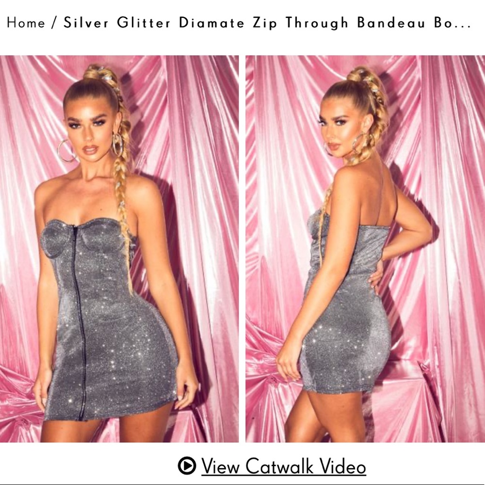 Glitter mini dress